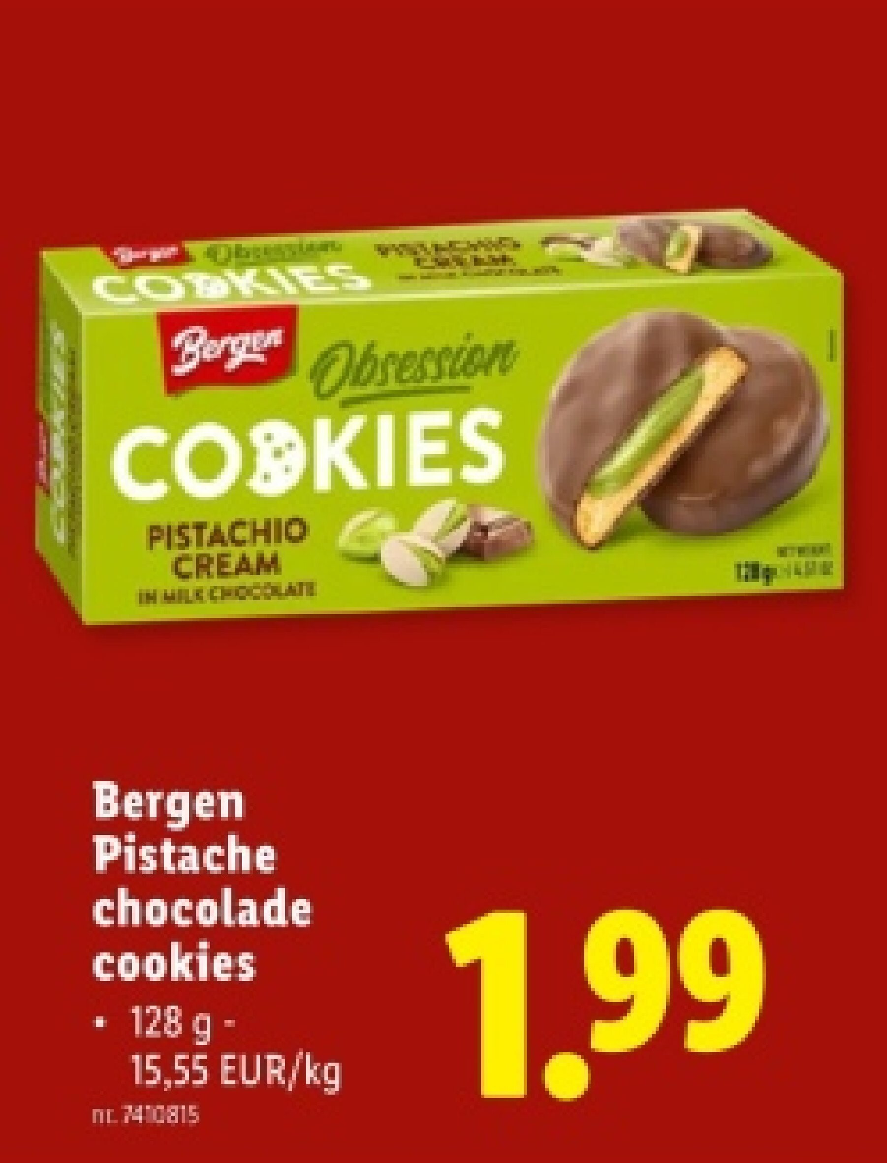 Pistache chocolade cookies