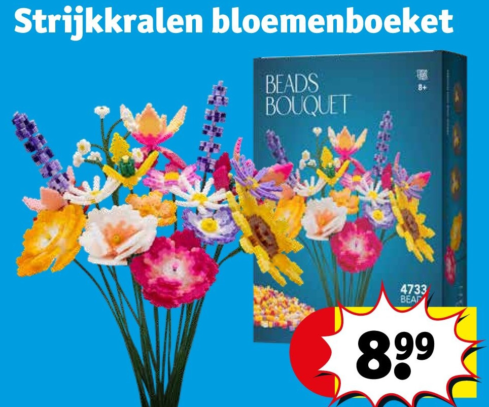 Strijkkralen bloemenboeket