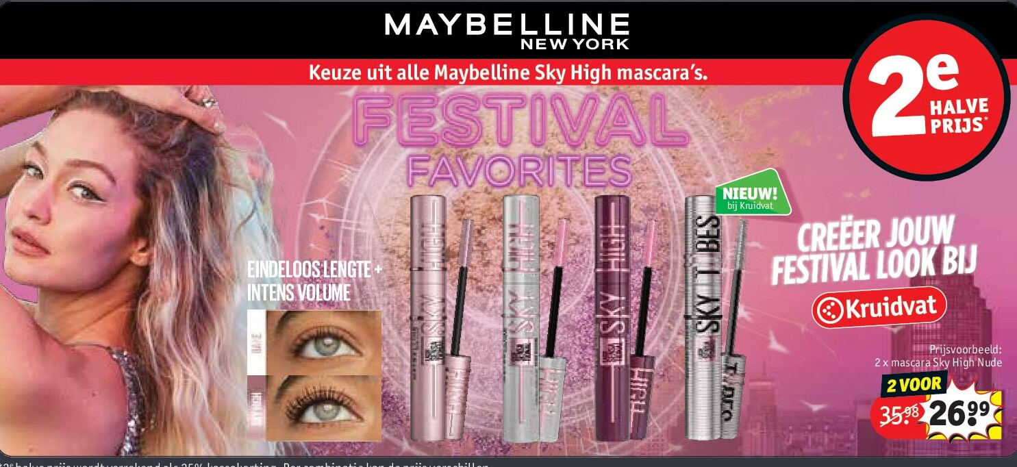 2 x mascara Sky High Nude