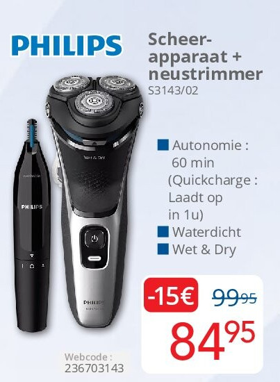 Scheerapparaat + neustrimmer