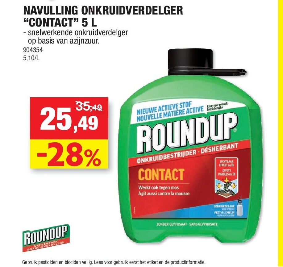 NAVULLING ONKRUIDVERDELGER “CONTACT” 5 L