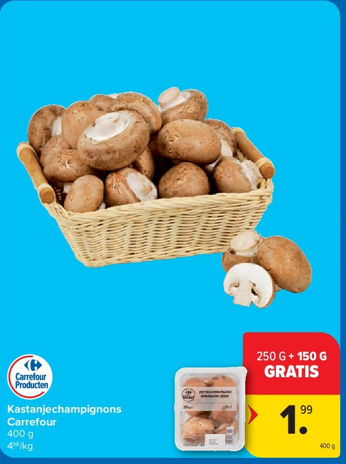Kastanjechampignons Carrefour
