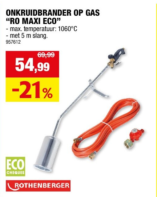 ONKRUIDBRANDER OP GAS “RO MAXI ECO”