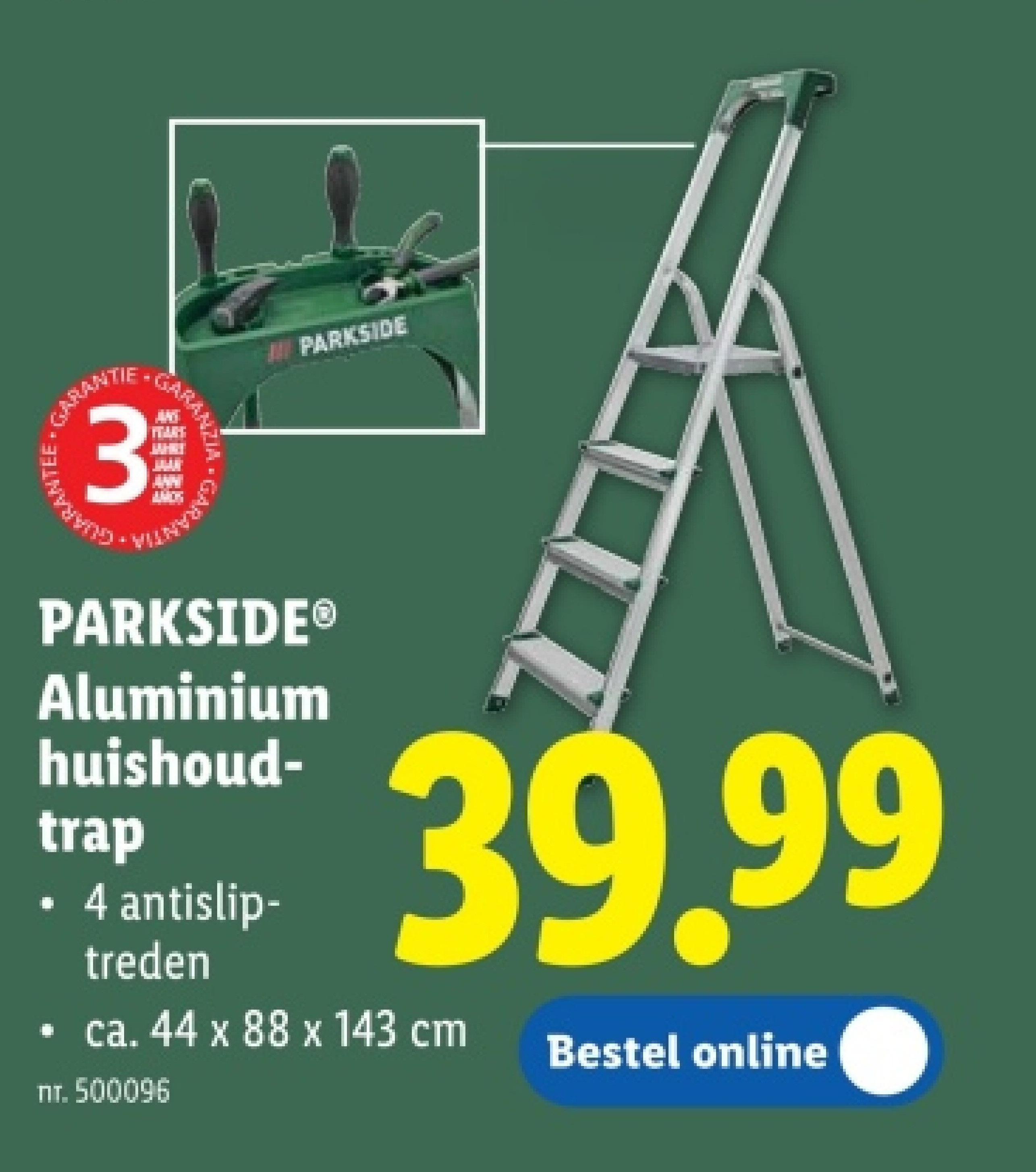 Aluminium huishoudtrap