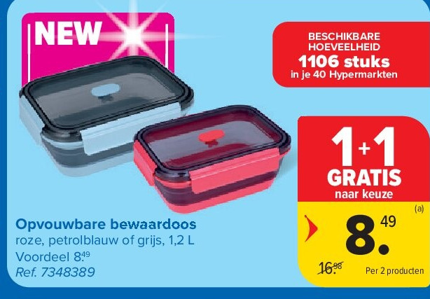 Opvouwbare bewaardoos