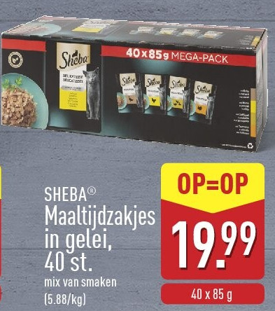 Maaltijdzakjes in gelei, 40st.