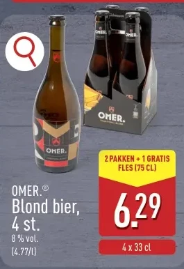 Blond bier, 4 st.