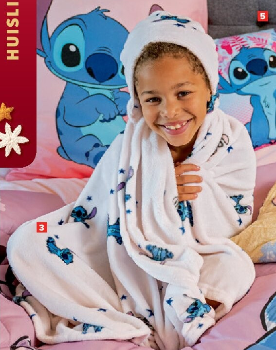 Plaid met kap (120 x 150 cm) of klassieke plaid (110 x 150 cm) Stitch