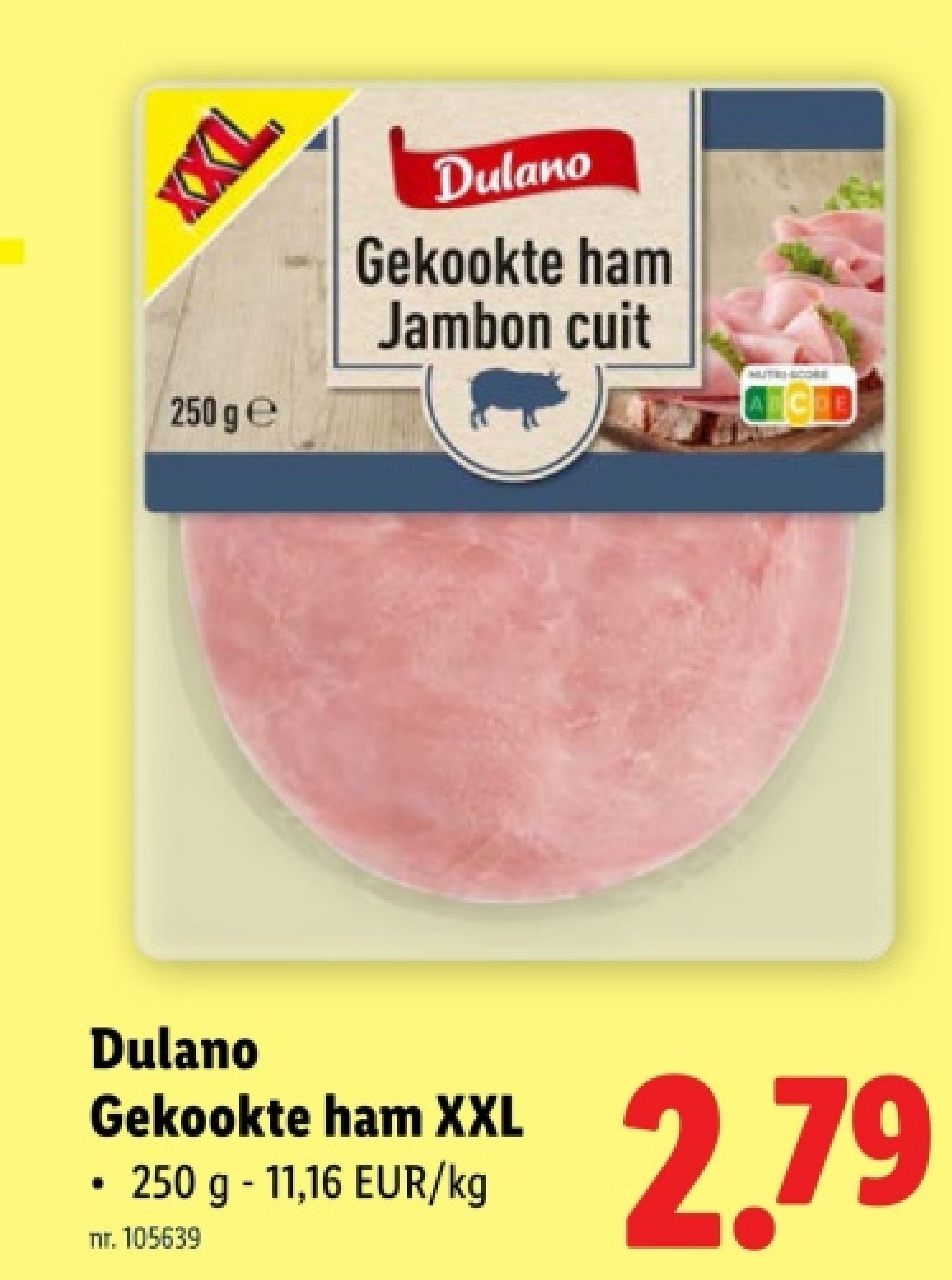 Gekookte ham XXL