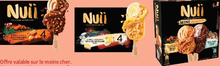 Gamme de glaces Nuii