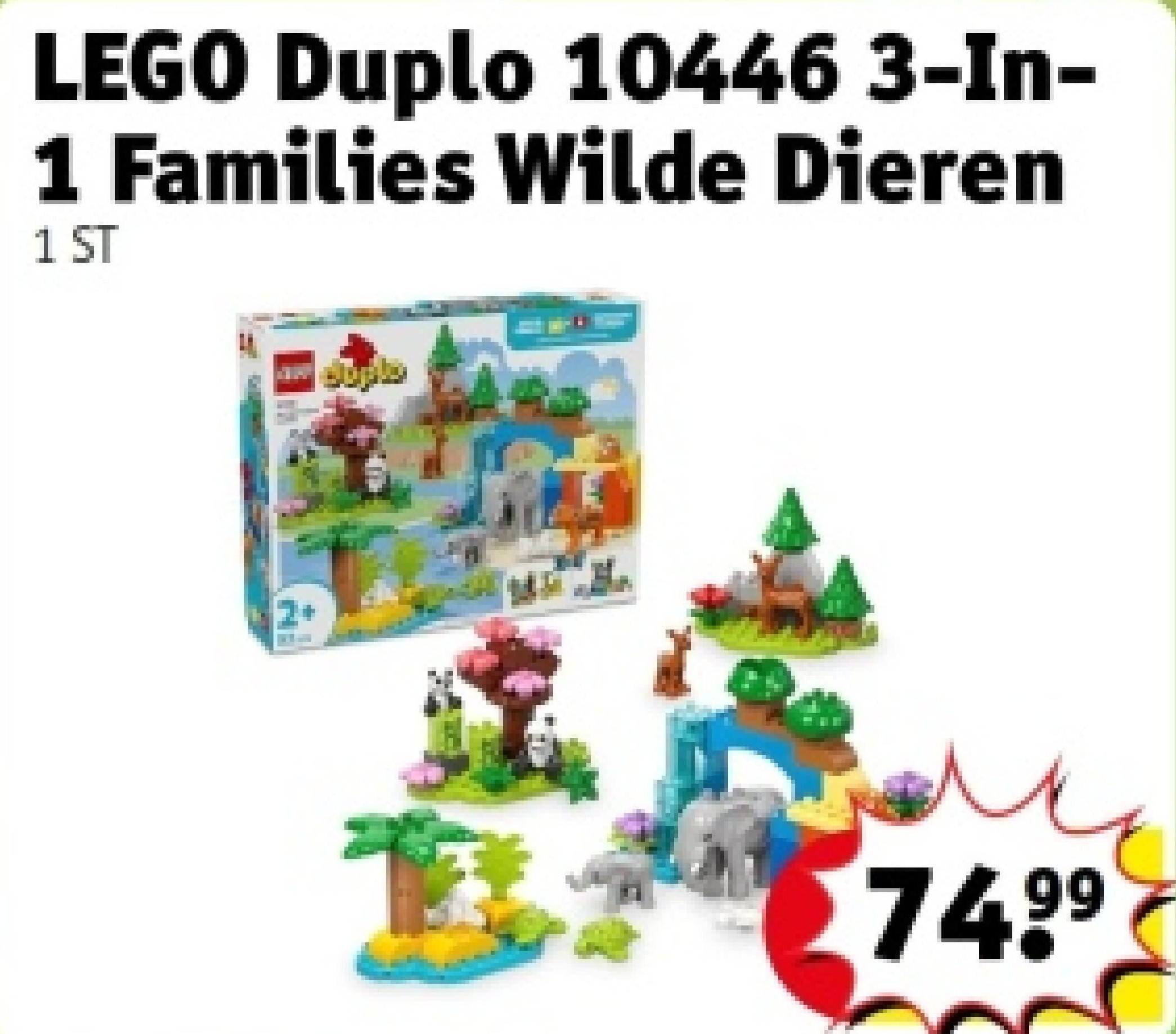 LEGO Duplo 10446 3-In1 Families Wilde Dieren