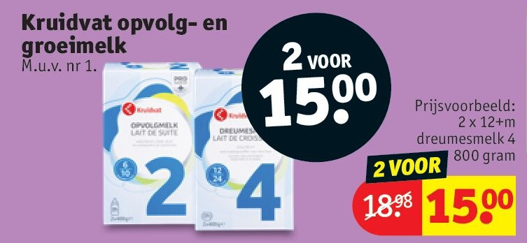 Kruidvat opvolg- en groeimelk