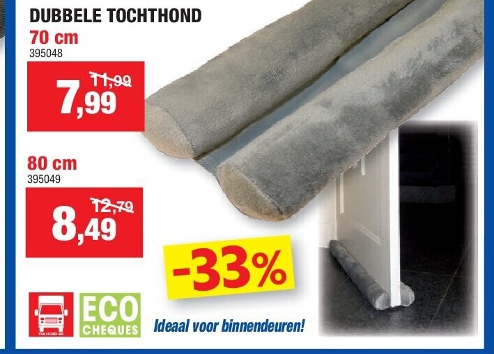 DUBBELE TOCHTHOND 70 cm