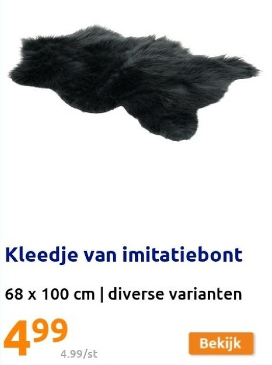 Kleedje van imitatiebont