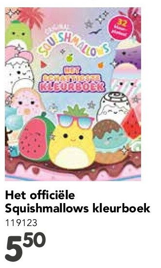 Het officiële Squishmallows kleurboek