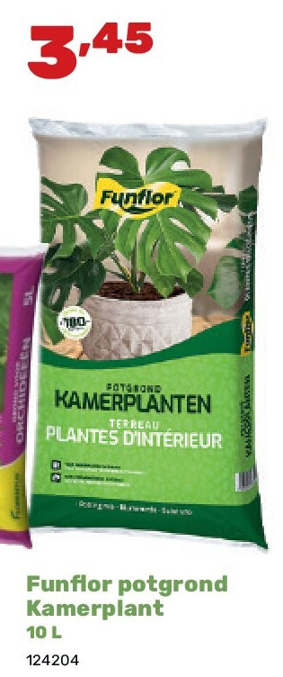 Funfl or potgrond Kamerplant 10 L