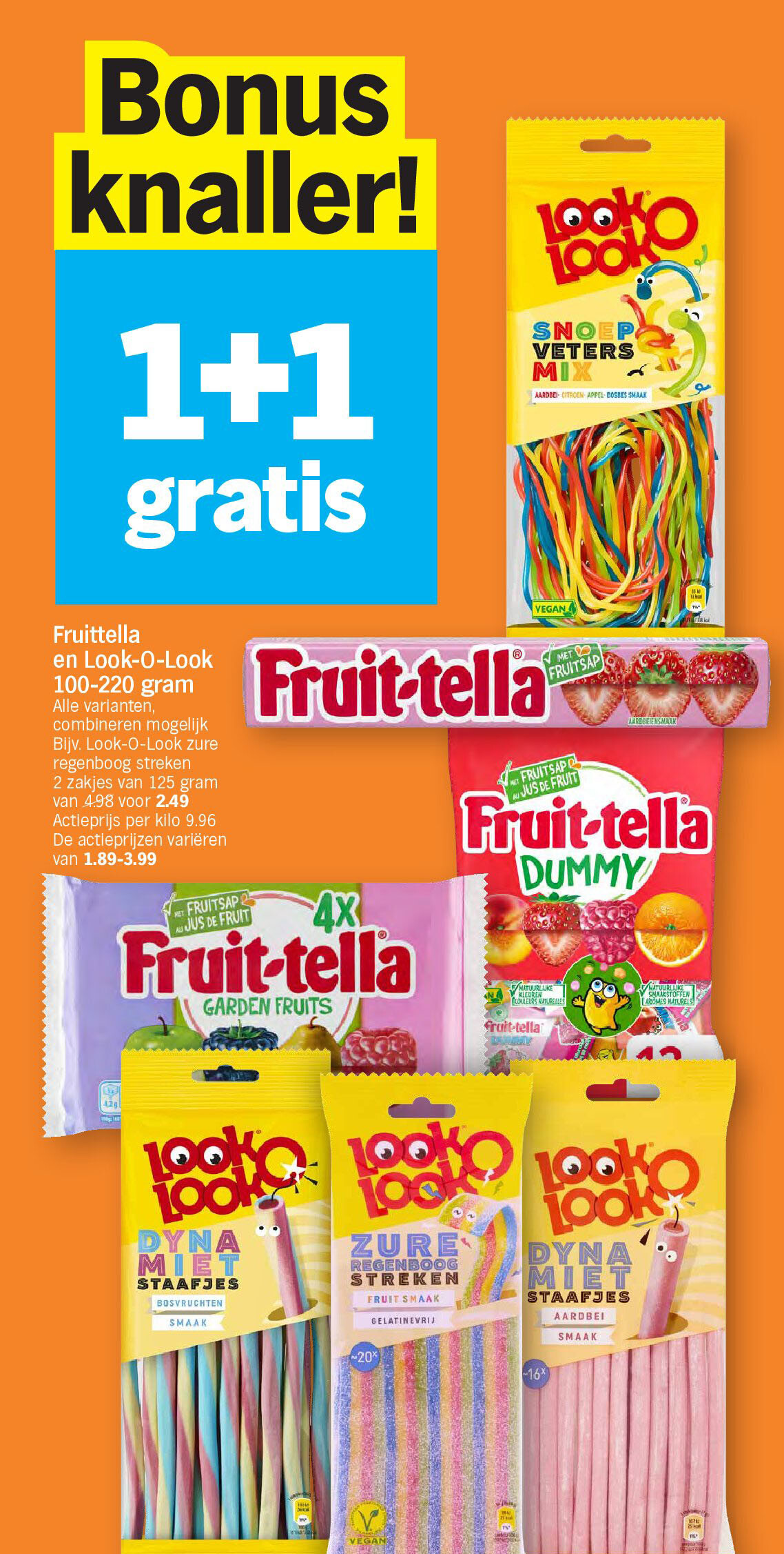 Fruittella en Look-O-Look 100-220 gram