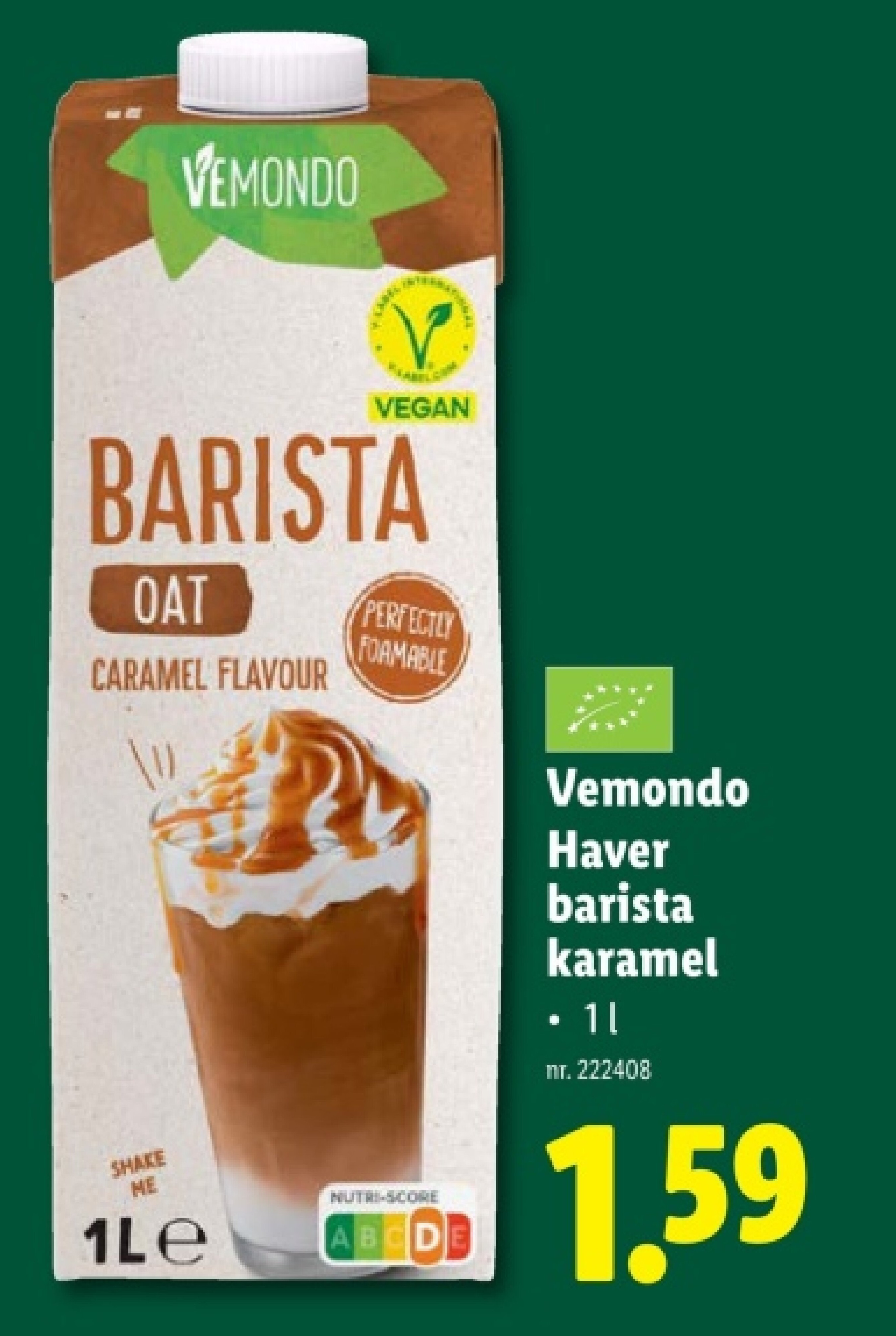 Haver barista karamel