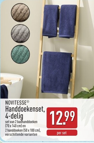 Handdoekenset, 4-delig