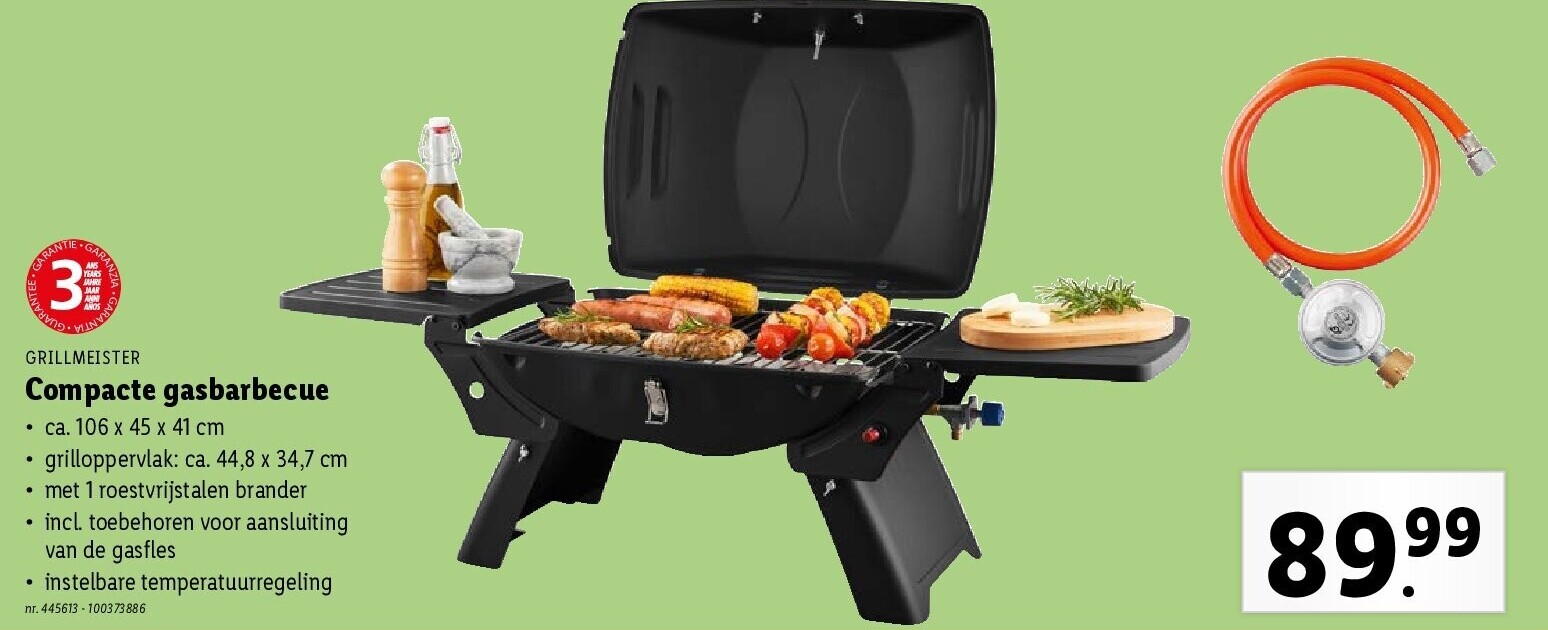 Compacte gasbarbecue