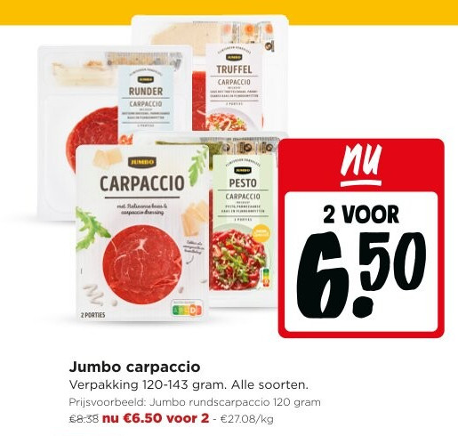 Jumbo carpaccio