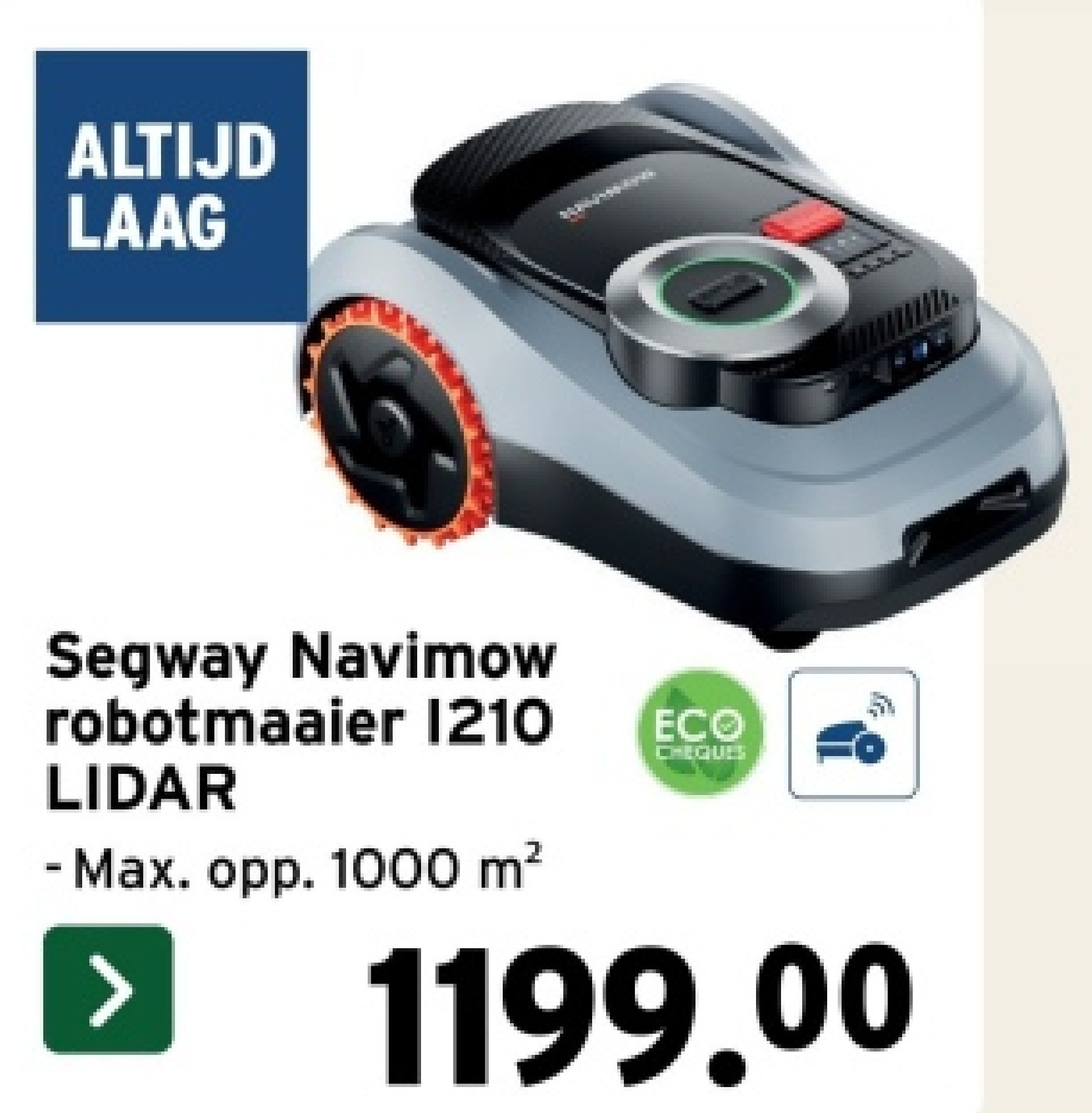 Segway Navimow robotmaaier 1210 LIDAR
