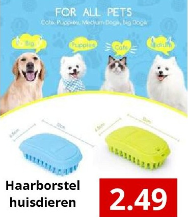 Haarborstel huisdieren