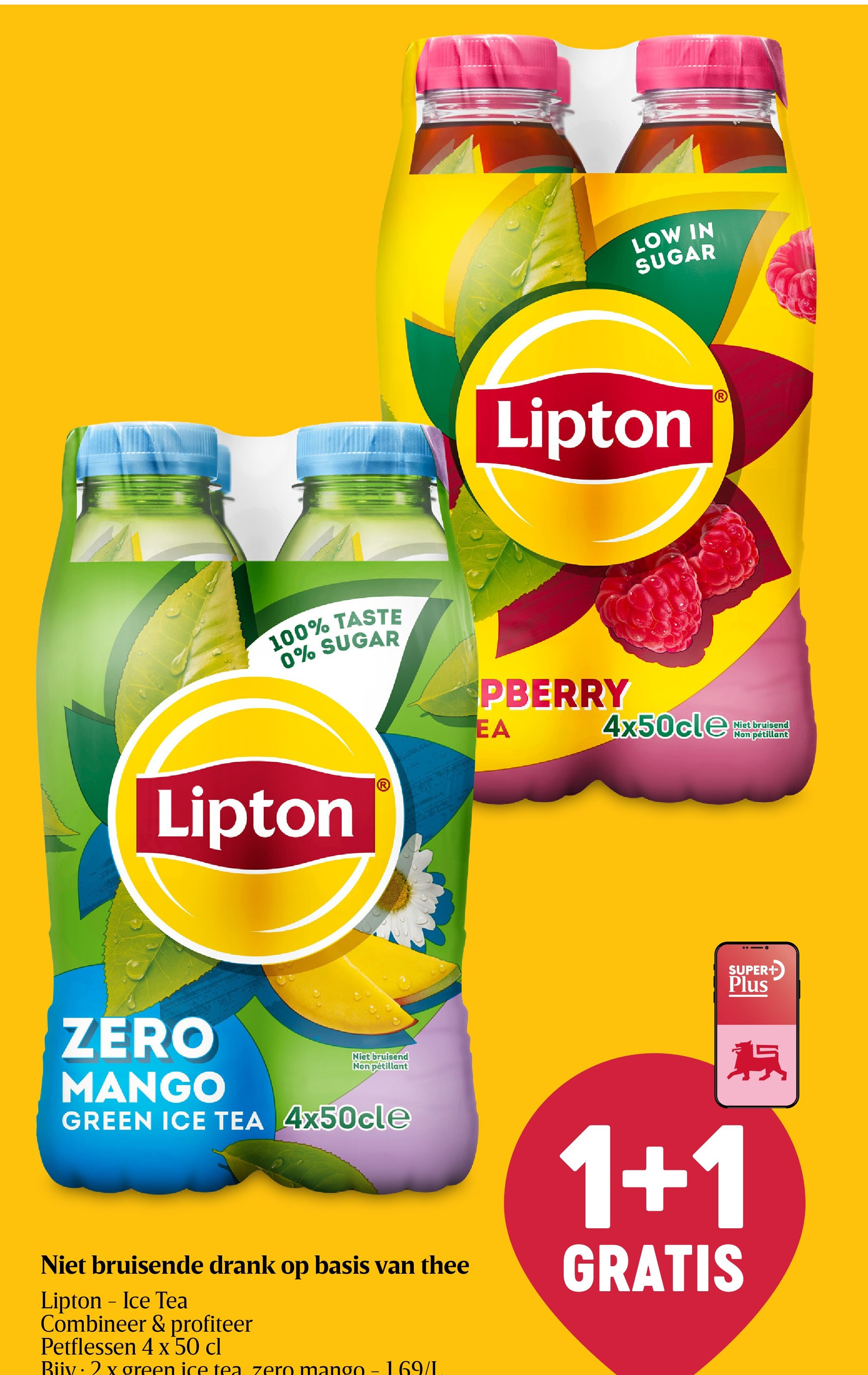 Niet bruisende drank op basis van thee