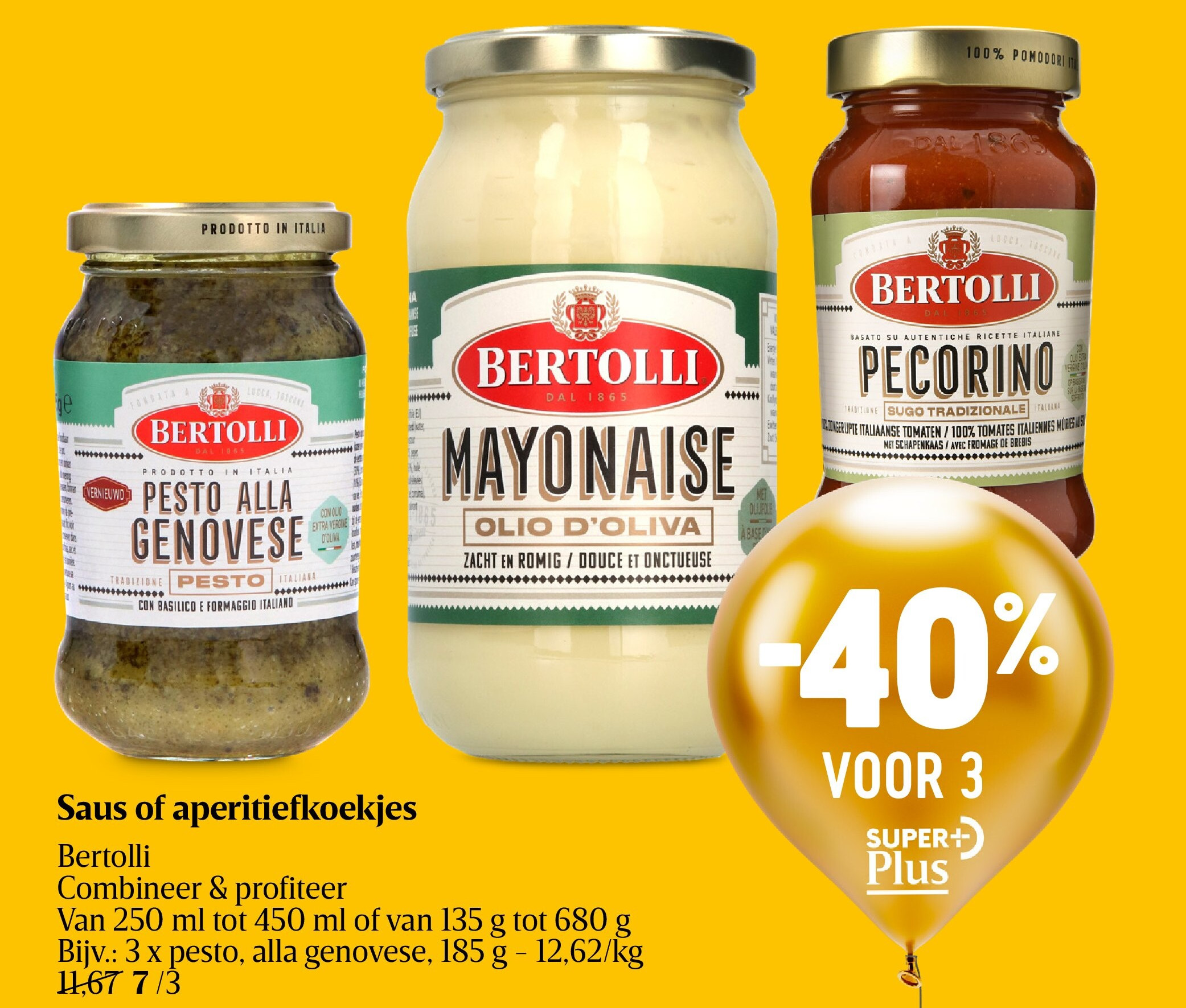Saus of aperitiefkoekjes