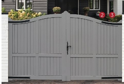 HOUTEN DRAAI POORT MERANTI GESLOTEN [ 2 ] DUBBEL