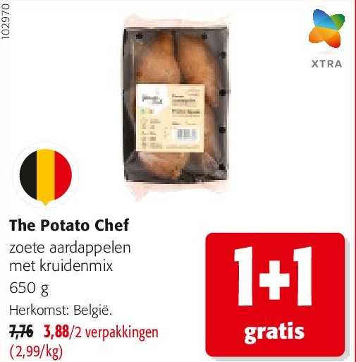 The Potato Chef zoete aardappelen met kruidenmix 650 g