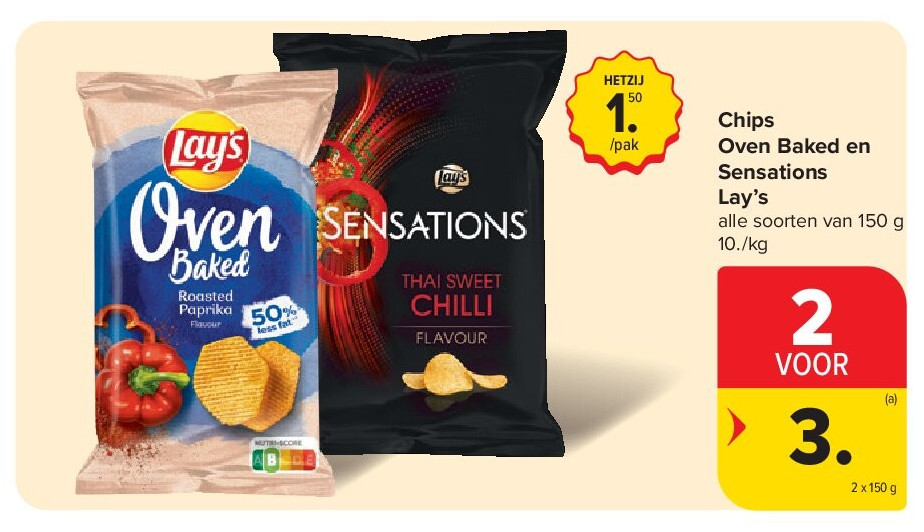 Chips Oven Baked en Sensations Lay’s