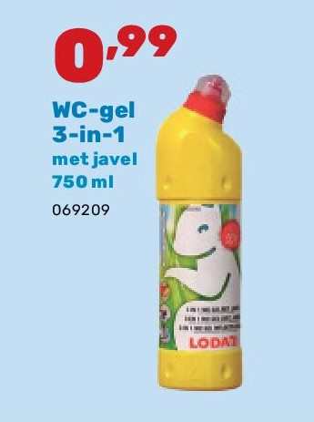 WC-gel 3-in-1 met javel 750 ml