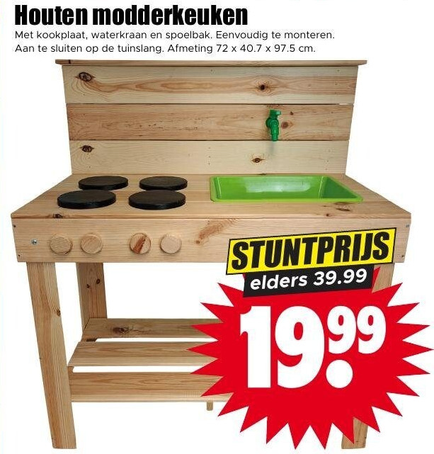 Houten modderkeuken