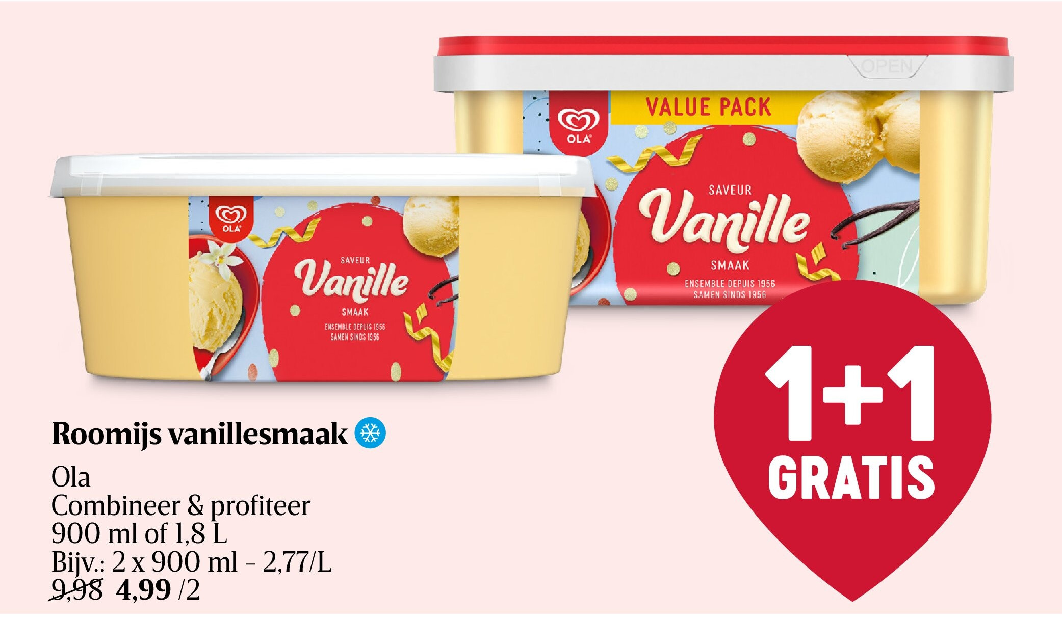 Roomijs vanillesmaak