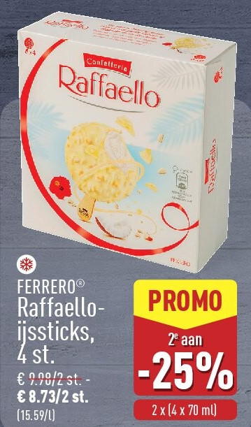 Raffaelloijssticks, 4st.