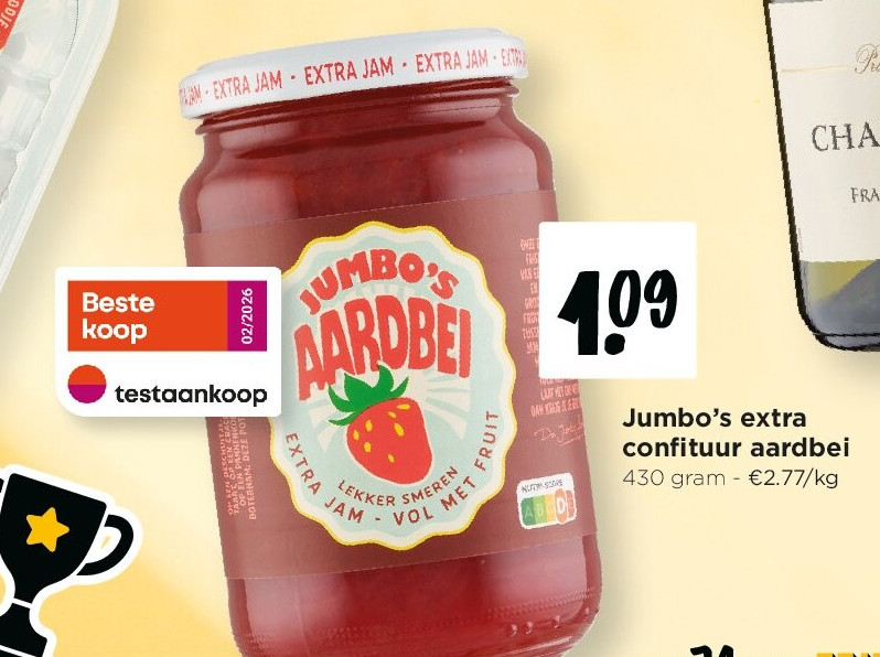 Jumbo’s extra confituur aardbei