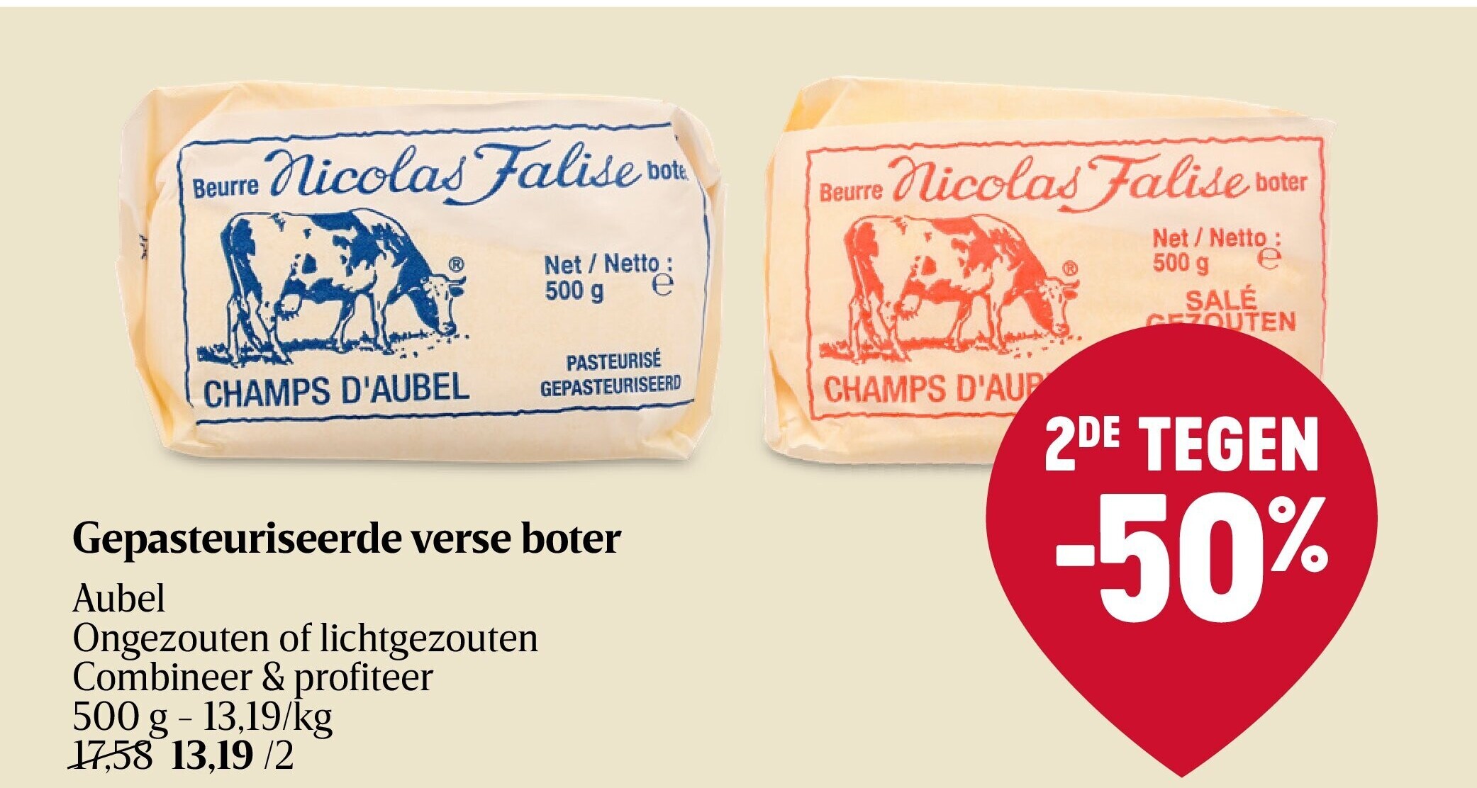 Gepasteuriseerde verse boter
