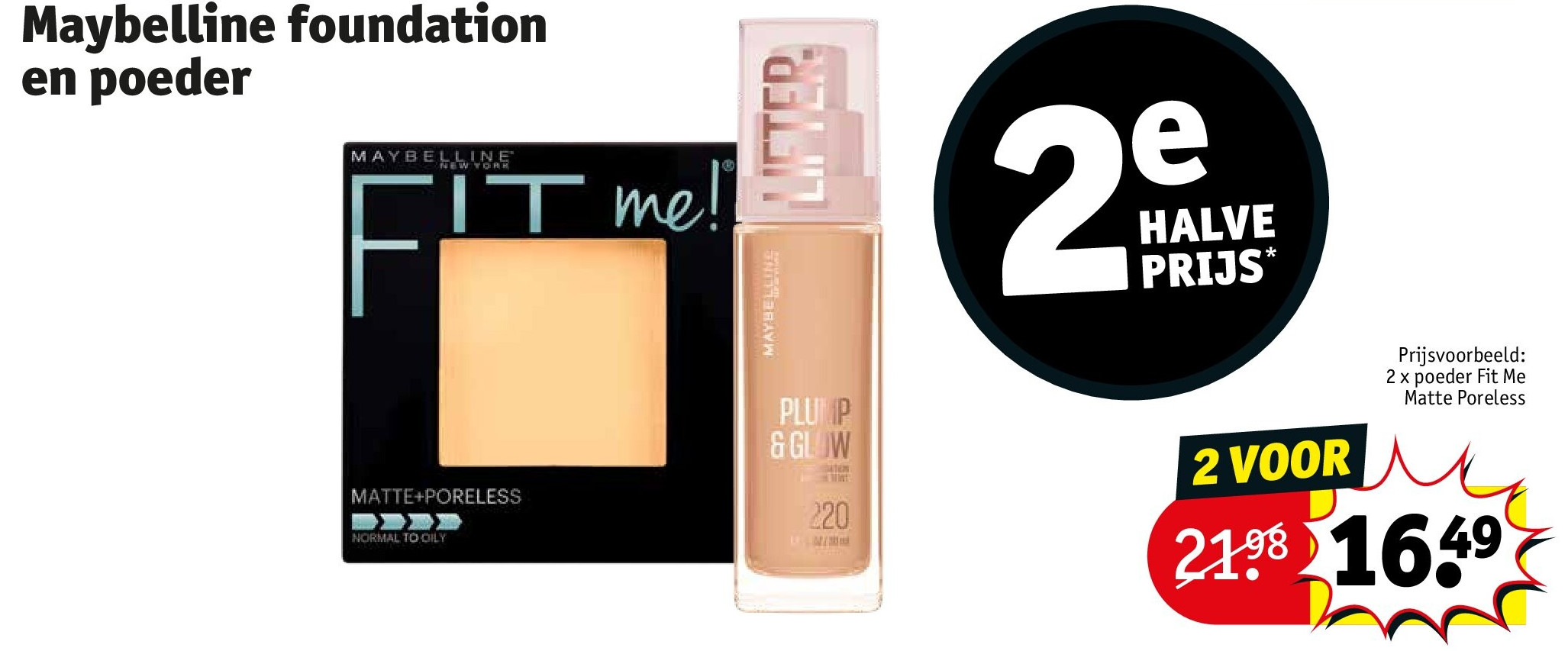 Maybelline foundation en poeder
