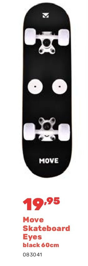 Move Skateboard Eyes black 60cm