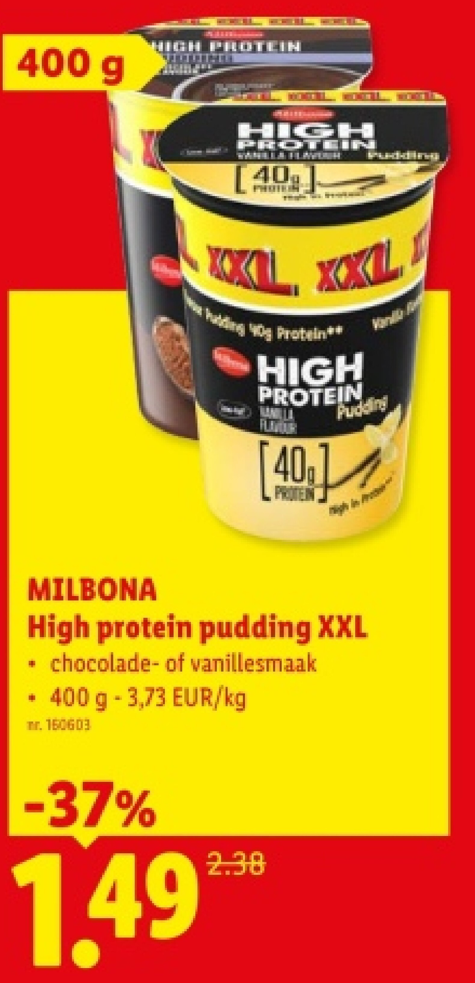 High protein pudding XXL