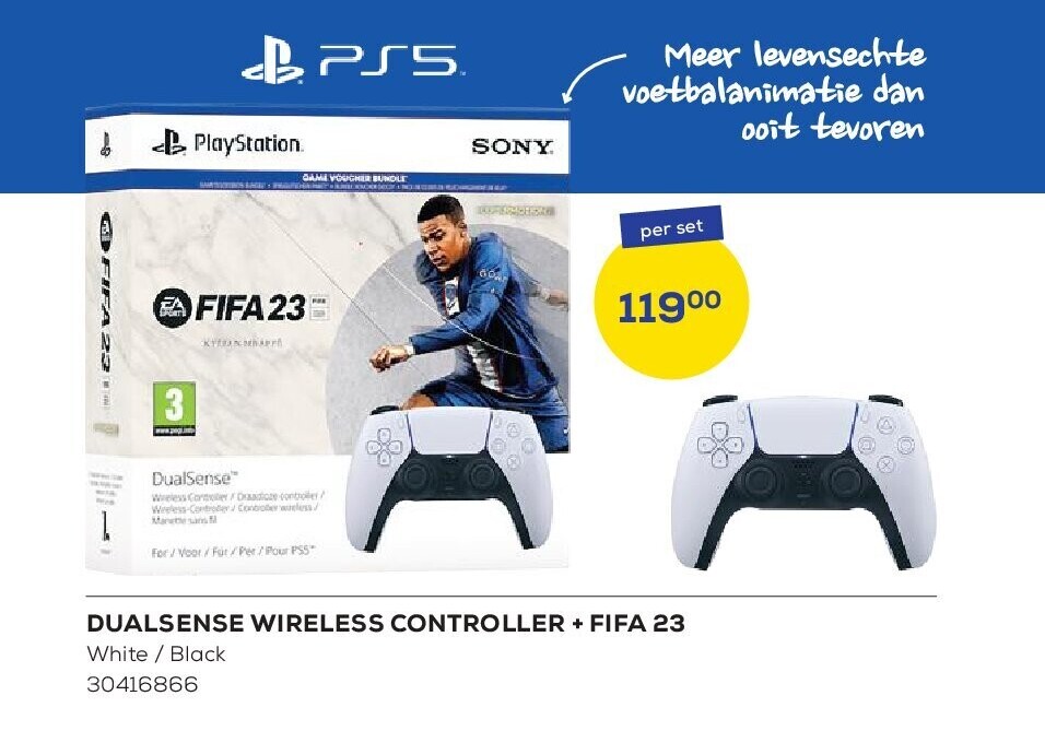 DUALSENSE WIRELESS CONTROLLER + FIFA 23
