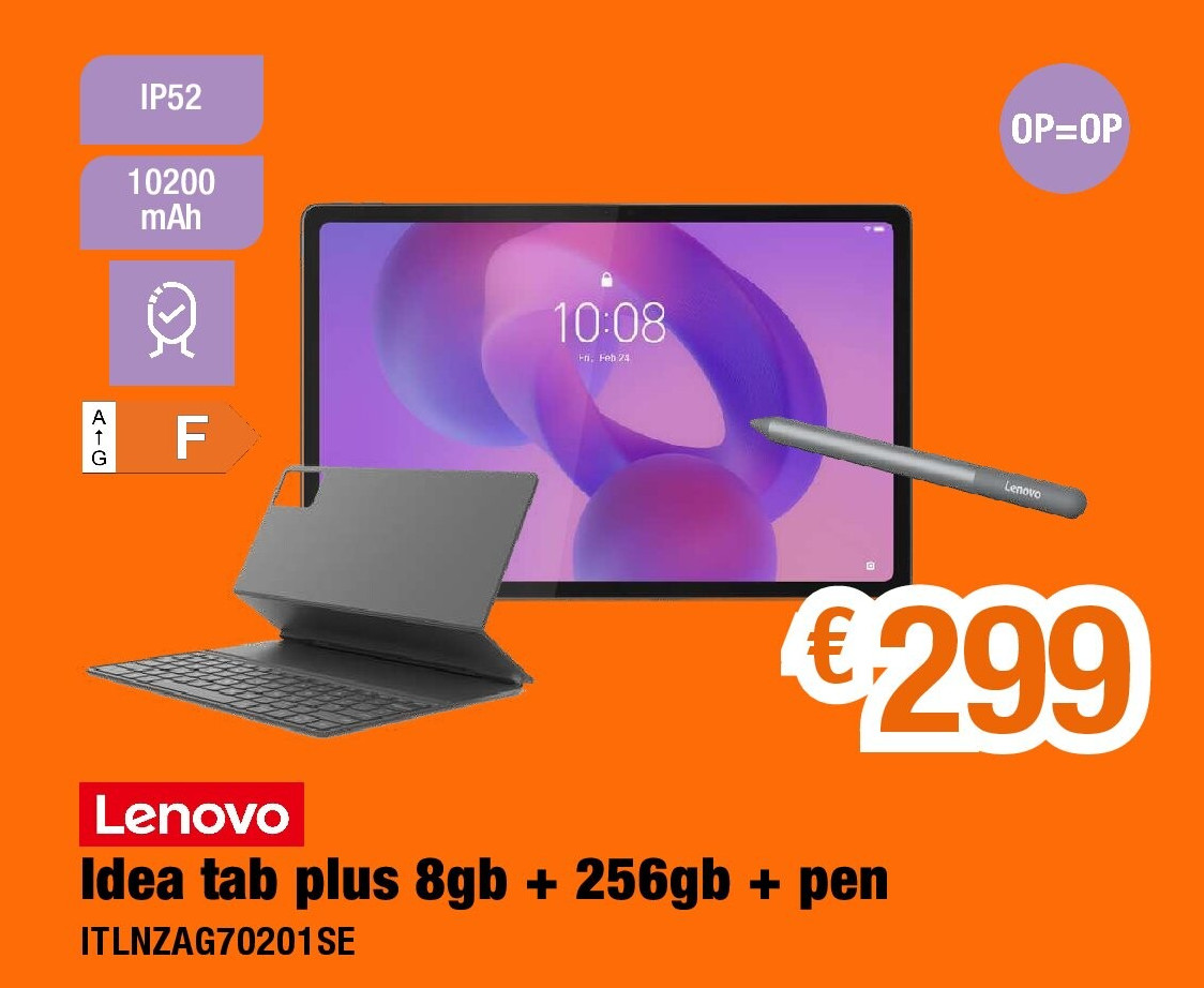 Idea tab plus 8gb + 256gb + pen ITLNZAG70201SE