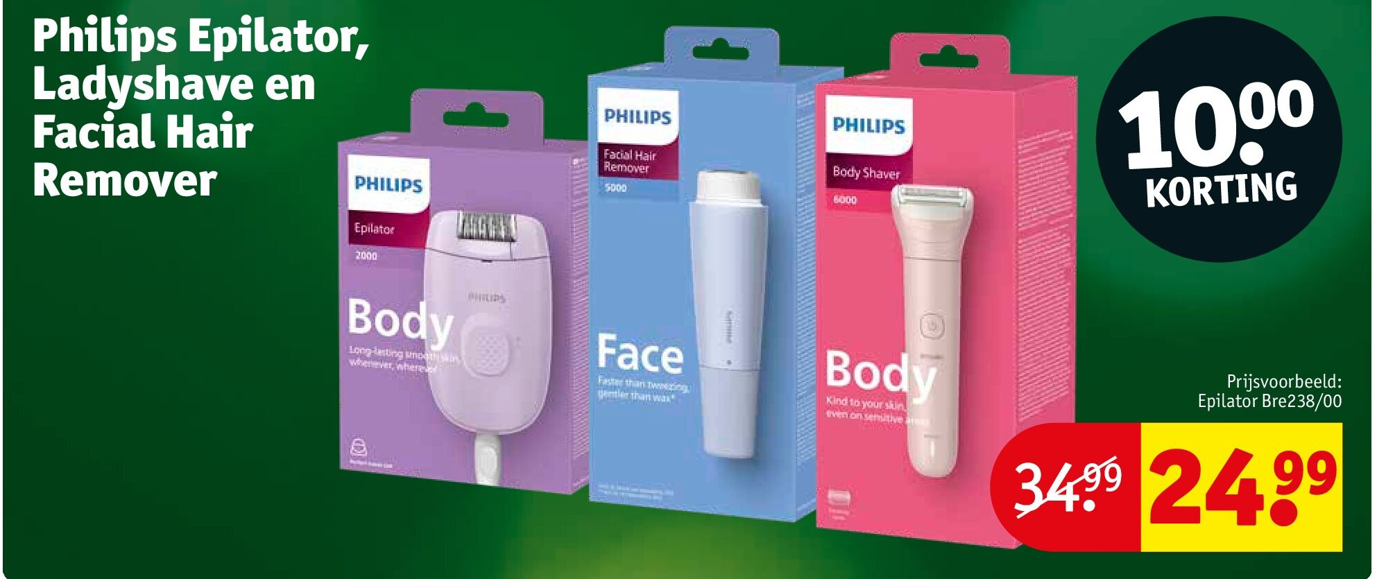 Philips Epilator, Ladyshave en Facial Hair Remover