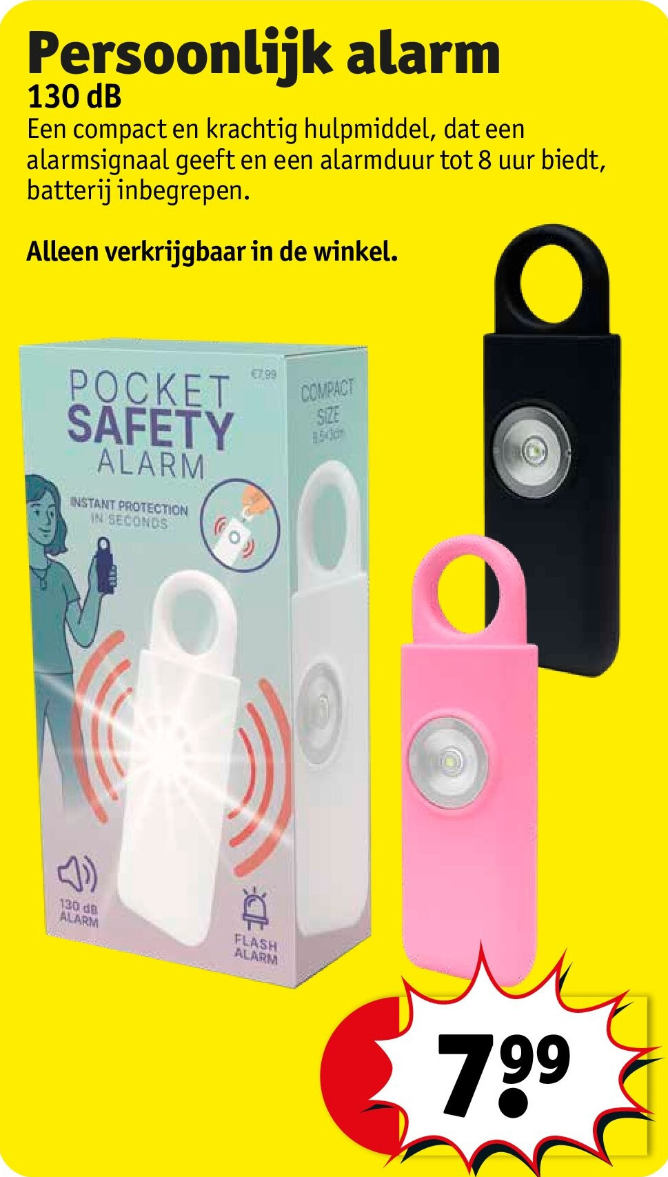 Persoonlijk alarm 130 dB