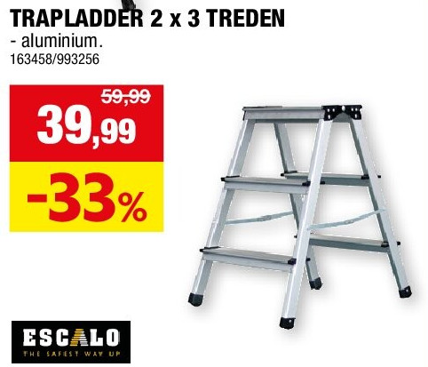 TRAPLADDER 2 x 3 TREDEN
