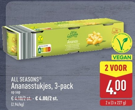 Ananasstukjes, 3-pack
