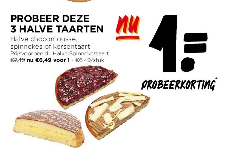 PROBEER DEZE 3 HALVE TAARTEN