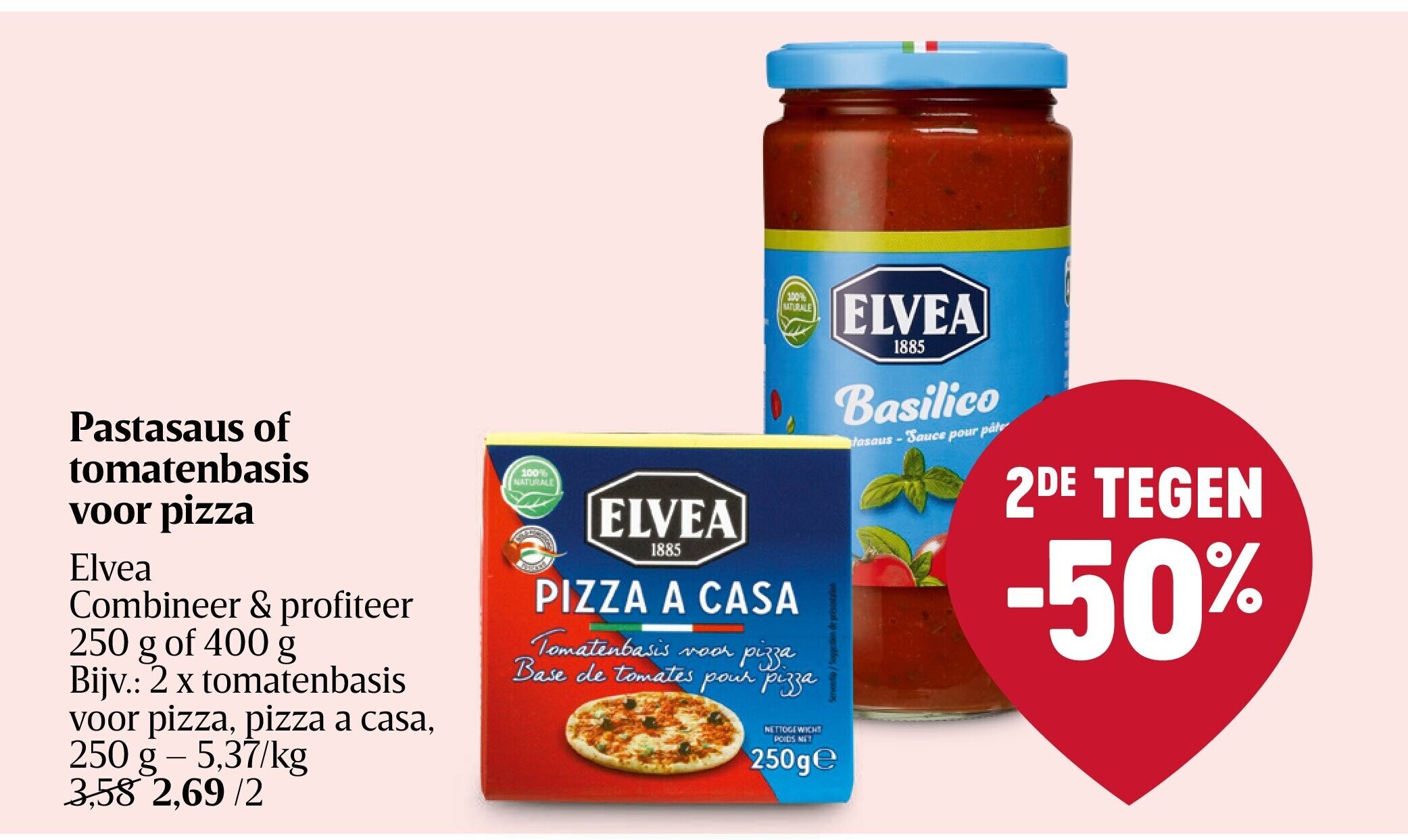 Pastasaus of tomatenbasis voor pizza