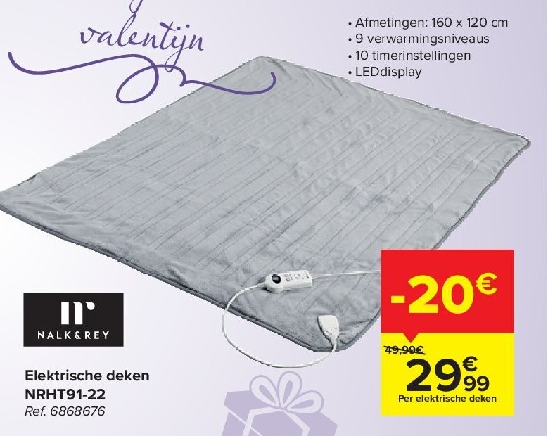Elektrische deken NRHT91-22